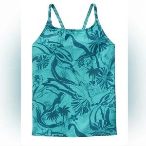 Athleta Girl Surfdream Tankini Top Gulf Green M (8-10) - Never Worn!